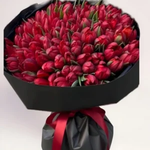 101 красный тюльпан Алматы
