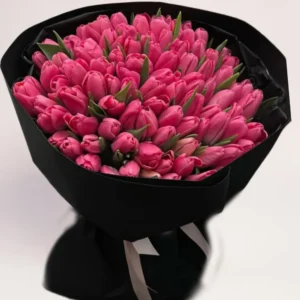 101 малиновый тюльпан Алматы