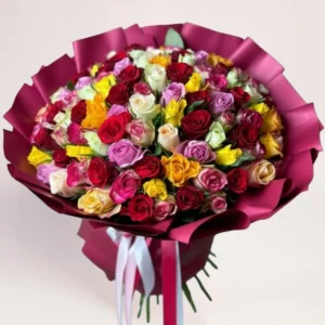 101 микс роз в Алматы