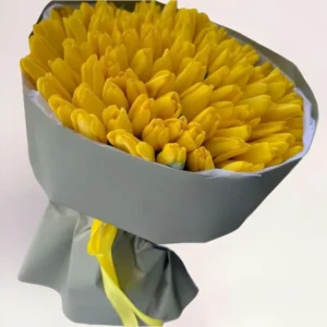 101 желтый тюльпан Алматы