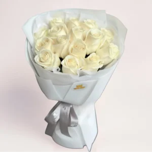 15 белых роз Алматы