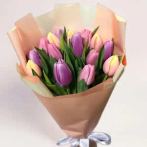 15 микс тюльпанов Алматы