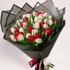 31 тюльпан элегантный микс Алматы