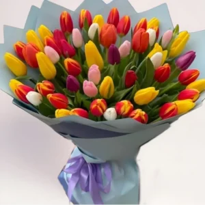 51 тюльпан микс Алматы