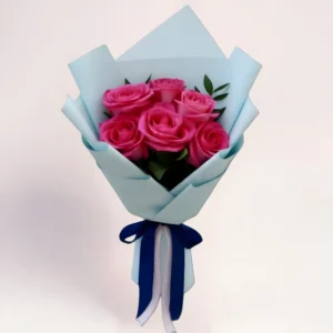 Букет из 5 розовых роз