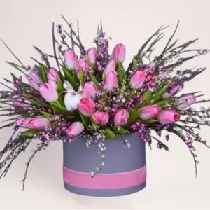 Коробка тюльпанов Алматы