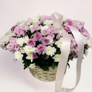 Корзина микс хризантем Алматы