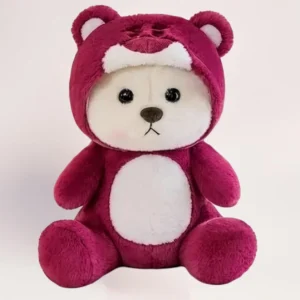 Плюшевый бордовый медведь — мягкая игрушка с доставкой по Алматы