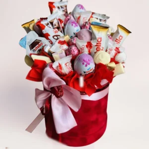 сладкий набор с конфетами kinder и nutella