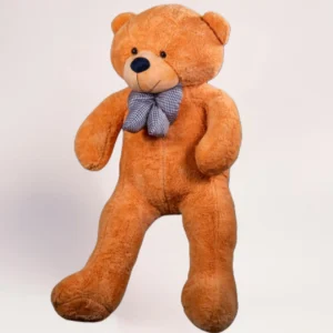 Плюшевый медведь с клетчатым бантом